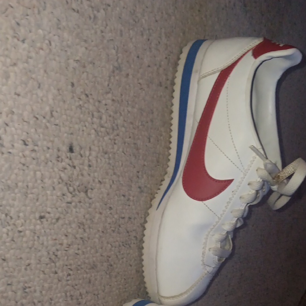 Nike Red and White Classic Sneakers